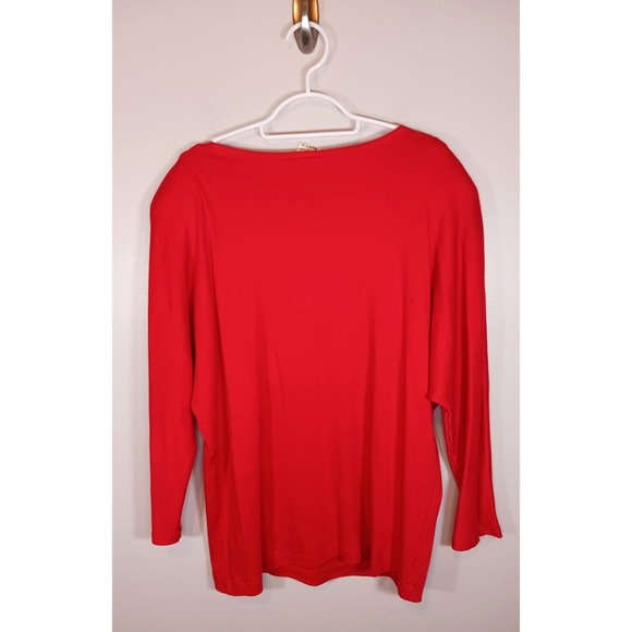 Vintage Christmas Y2K Laura Rogers Originals‎ Hand Panted Top Size M - Picture 3 of 5